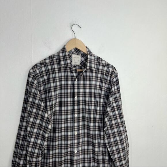 Billy Reid Standard Cut Plaid Check Button Down Shirt Size Medium - Picture 3 of 14